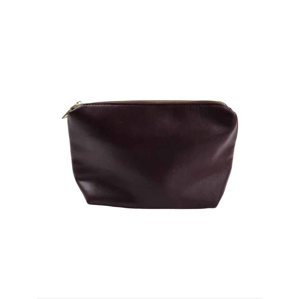 Anthropologie Ring Handle Crossbody Bag Burgundy Croc Embossed EUC